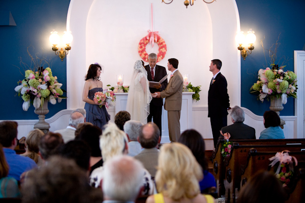 real wedding- Port Gamble Washington-ceremony photo by Seattle photographers La Vie Photography